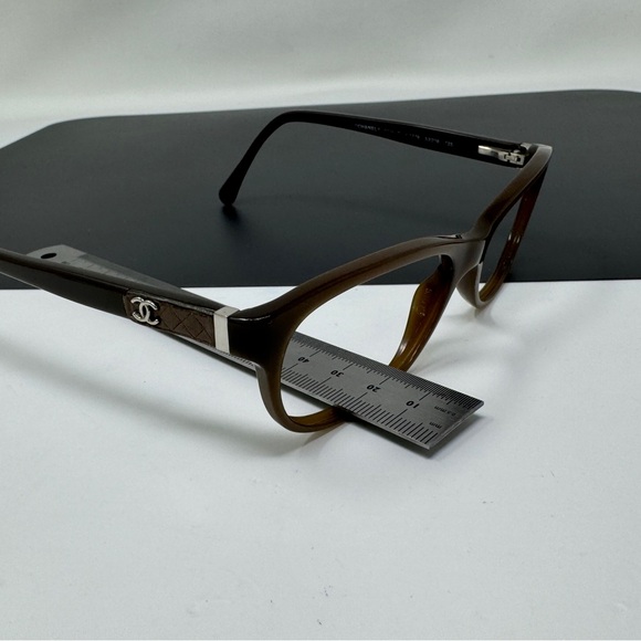 Rare Authentic Chanel 3236-Q c.1276 Brown 53mm Frames Eyeglasses Frame No Lenses - Picture 12 of 15